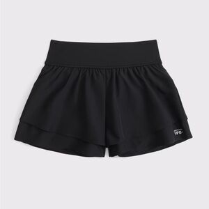 Abercrombie Kids YPB Black Ruffle Athletic Shorts 9-10